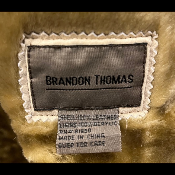 Brandon Thomas Leather faux coat woman’s sz M - Picture 5 of 11